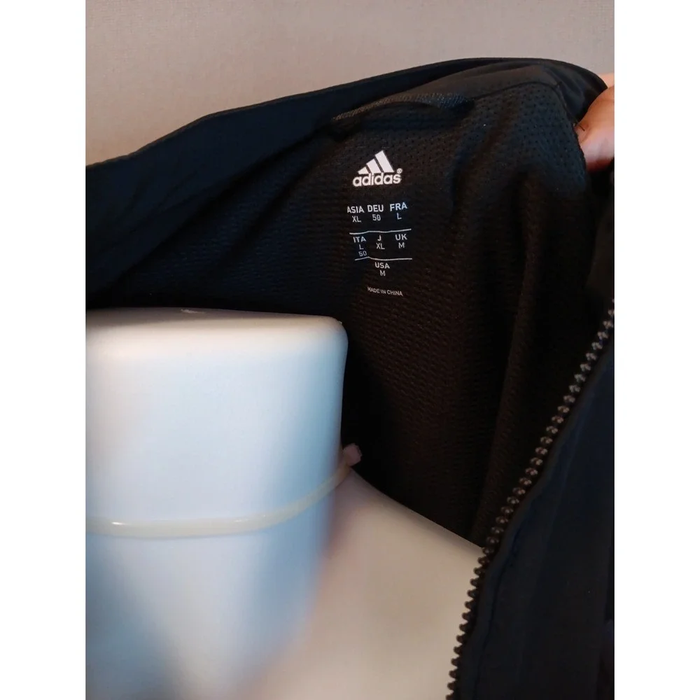 Adidas Mens 1/4 zip Golf pull over‎ jacket- Black Sz XL Vented Lightweight